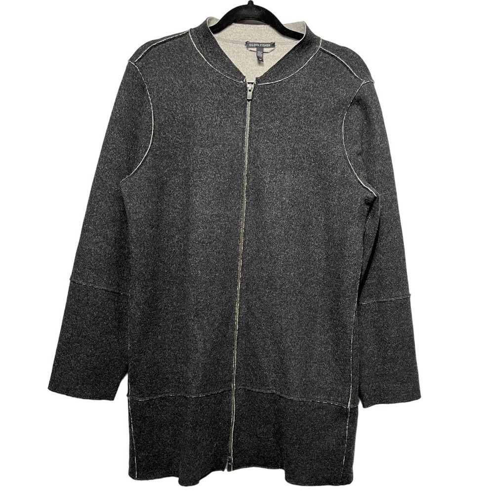Eileen Fisher Merino Wool Coat / Size-Small Petite ￼